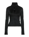 MONCLER MONCLER WOMAN TURTLENECK BLACK SIZE M VISCOSE, POLYAMIDE, ELASTANE,14145169SL 5