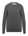 Alpha Studio Sweaters In Grey