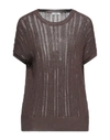 Peserico Sweaters In Brown