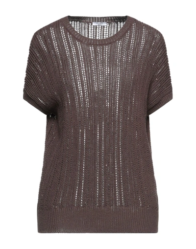 Peserico Sweaters In Brown