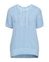 Peserico Sweaters In Sky Blue