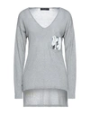 Frankie Morello Sweaters In Grey