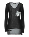 Frankie Morello Sweaters In Black