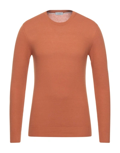Paolo Pecora Sweaters In Brown