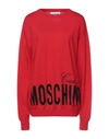 Moschino Sweaters In Red
