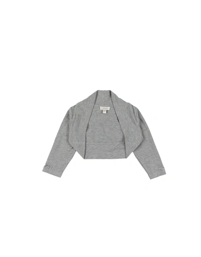 Microbe By Miss Grant Kids' Wrap Cardigans In Grey