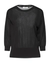 Alpha Studio Sweaters In Black