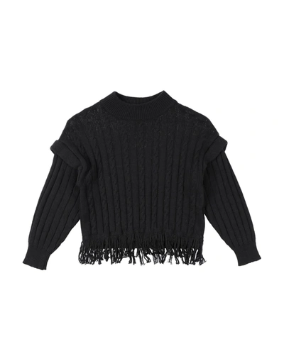 Miss Blumarine Kids' Sweaters In Black