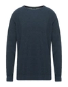 Zanone Sweaters In Dark Blue