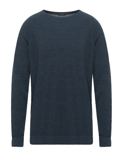 Zanone Sweaters In Dark Blue