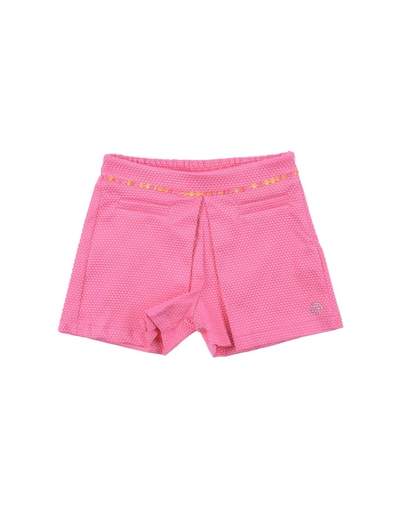Meilisa Bai Kids'  Newborn Girl Shorts & Bermuda Shorts Fuchsia Size 3 Cotton, Polyester, Elastane In Pink