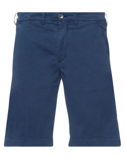 40weft Man Shorts & Bermuda Shorts Blue Size 30 Cotton