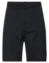 Department 5 Man Shorts & Bermuda Shorts Black Size 30 Cotton, Elastane
