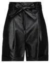 PHILOSOPHY DI LORENZO SERAFINI PHILOSOPHY DI LORENZO SERAFINI WOMAN SHORTS & BERMUDA SHORTS BLACK SIZE 6 VISCOSE, POLYURETHANE RESI,13668776NN 5