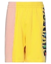 Moschino Man Shorts & Bermuda Shorts Yellow Size 34 Cotton In Yellow