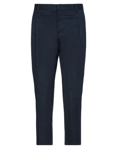 Grey Daniele Alessandrini Man Pants Midnight Blue Size 28 Cotton, Elastane In Blue