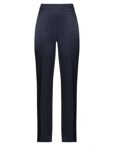 Karl Lagerfeld Woman Pants Midnight Blue Size 4 Acetate, Viscose