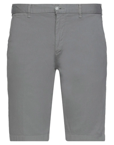 Yes Zee By Essenza Man Shorts & Bermuda Shorts Grey Size 28 Cotton, Elastane