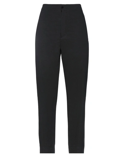 Merci .., Woman Pants Black Size 10 Cotton, Elastane