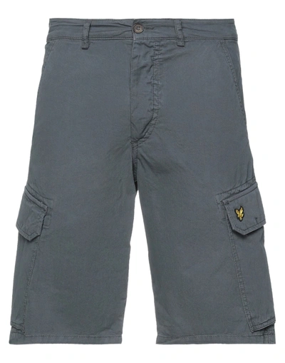 Lyle & Scott Man Shorts & Bermuda Shorts Lead Size 30 Cotton In Grey