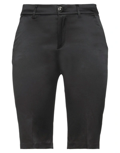 LIU •JO LIU •JO WOMAN SHORTS & BERMUDA SHORTS BLACK SIZE 6 COTTON, POLYESTER, ELASTANE 13676247CC 3