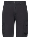 Liu •jo Man Man Shorts & Bermuda Shorts Black Size 38 Cotton