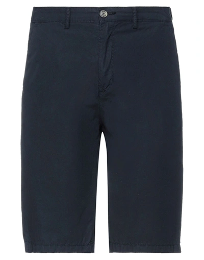 Liu •jo Man Man Shorts & Bermuda Shorts Midnight Blue Size 30 Cotton In Blue
