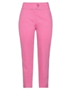Cristinaeffe Woman Pants Fuchsia Size 6 Cotton, Elastane In Pink