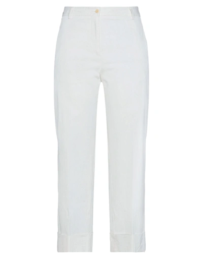 Brag-wette Pants In White