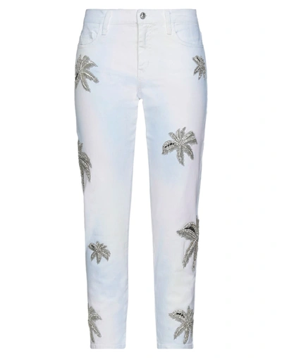 Philipp Plein Jeans In White