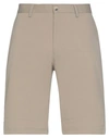 Ben Sherman Man Shorts & Bermuda Shorts Taupe Size 30 Cotton, Elastane In Grey