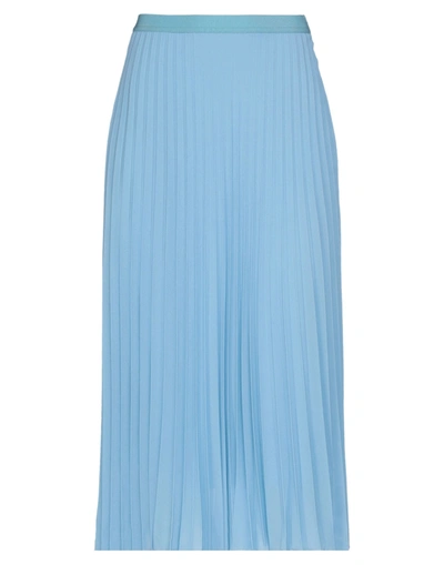 Patrizia Pepe Midi Skirts In Sky Blue