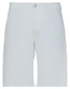 Daniele Alessandrini Man Shorts & Bermuda Shorts Light Grey Size 32 Cotton, Elastane