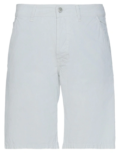 Daniele Alessandrini Man Shorts & Bermuda Shorts Light Grey Size 30 Cotton, Elastane