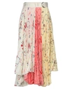 Moncler 2  1952 Woman Midi Skirt Light Yellow Size 8 Silk In Yellow