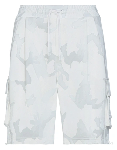 Dolce & Gabbana Man Shorts & Bermuda Shorts White Size 40 Cotton, Viscose, Polyurethane