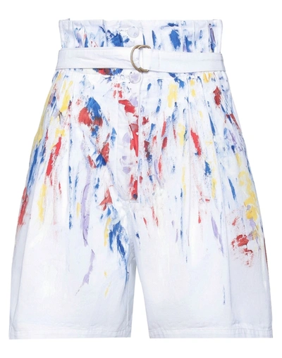 Philosophy Di Lorenzo Serafini Full-cut High-waist Shorts In White