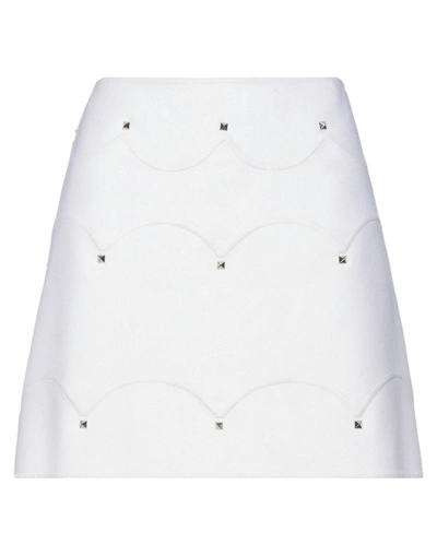Valentino Mini Skirts In White