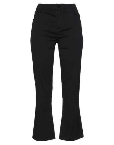 Merci .., Woman Pants Black Size 8 Cotton, Elastane In Black