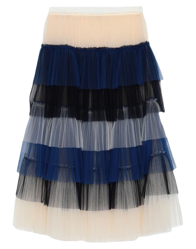 Elisabetta Franchi Midi Skirts In Blue