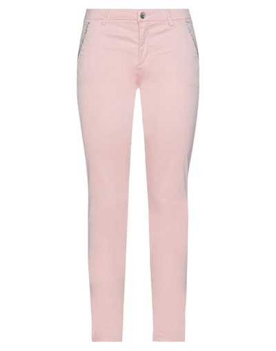 Liu •jo Woman Pants Pink Size 25 Cotton, Elastane