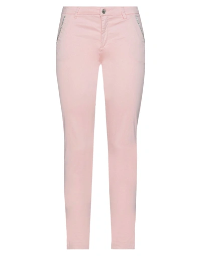 Liu •jo Woman Pants Pink Size 28 Cotton, Elastane