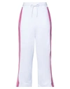 Msgm Cropped Pants In White