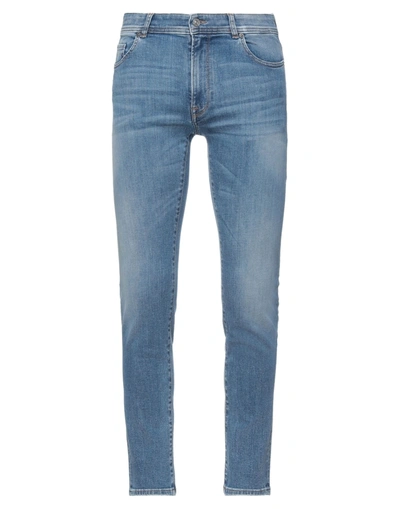 Brooksfield Jeans In Washed Denim In Stone Washed