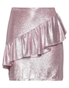 Shop ★ Art Woman Mini Skirt Pink Size M Polyamide, Elastane, Metallic Fiber