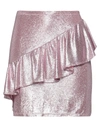 Shop ★ Art Shopart Woman Mini Skirt Pink Size M Polyamide, Elastane, Metallic Fiber
