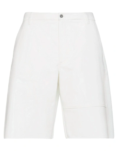 Valentino Garavani White Cotton Bermuda Shorts
