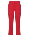 Alberto Biani Cropped Tailored Trousers In Red