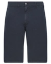 Daniele Alessandrini Homme Man Shorts & Bermuda Shorts Midnight Blue Size 34 Polyester, Viscose, Ela
