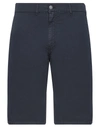 Daniele Alessandrini Homme Man Shorts & Bermuda Shorts Midnight Blue Size 28 Polyester, Viscose, Ela